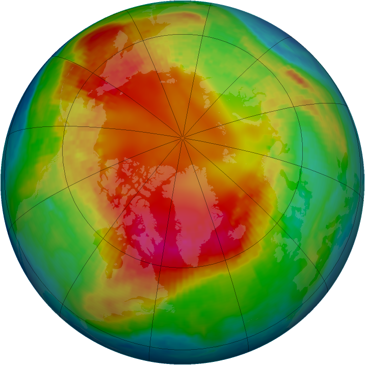 Arctic ozone map for 17 February 2002